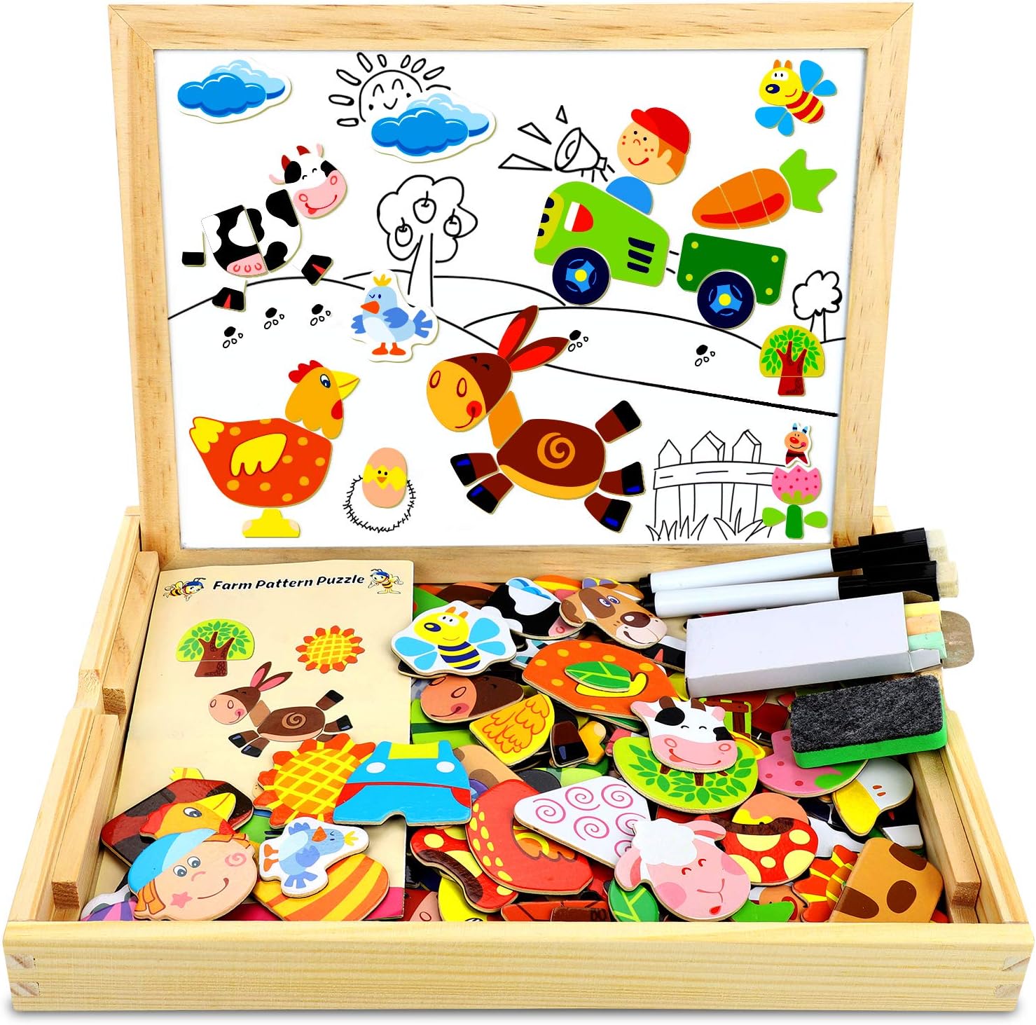 Uping Puzzle Magnétique avec Tableau Double Face Aimanté pour Enfant 3 Ans et Plus 155 Pièces | Votre wishlist sur Uping Puzzle Magnétique avec Tableau Double Face Aimanté pour Enfant 3 Ans et Plus 155 Pièces | Votre wishlist sur