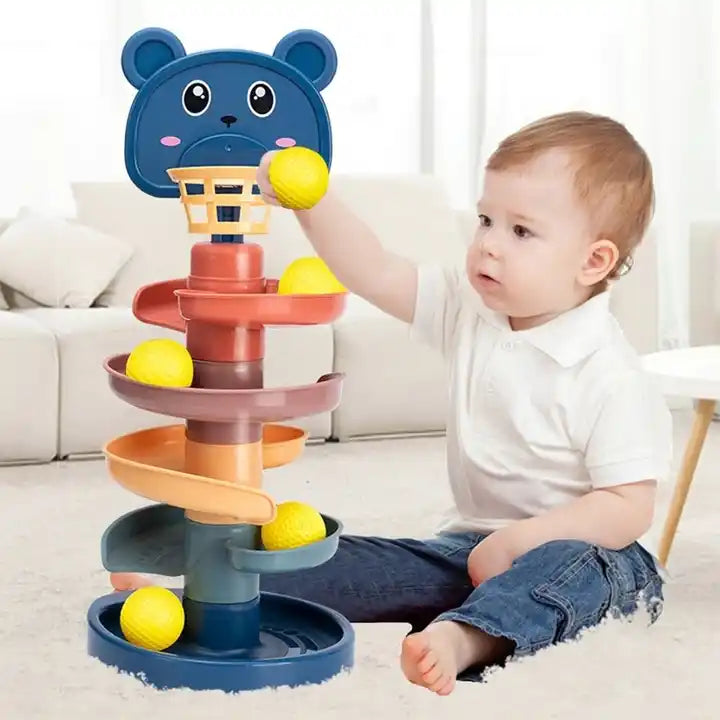 Dolu Tour Spirale Multicolore XL 5086 - Jouet Éducatif Pour Enfants Dès 12 Mois