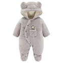 Combinaison De Neige Pour Bébé JiAmy - Double Fermeture éclair, Capuche à Oreilles, Imperméable Et Chaude, Tailles 3-24 Mois - 9