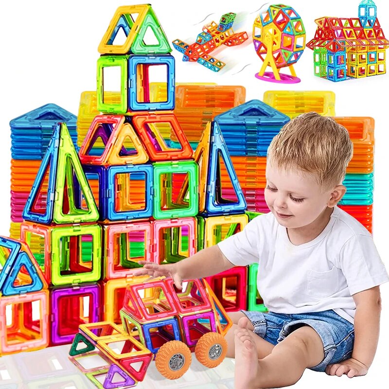 Jeux De Construction Magnétiques COOLJOY 40 Pièces - Blocs Magnétiques Enfant 3 4 5 6 Ans Créativité