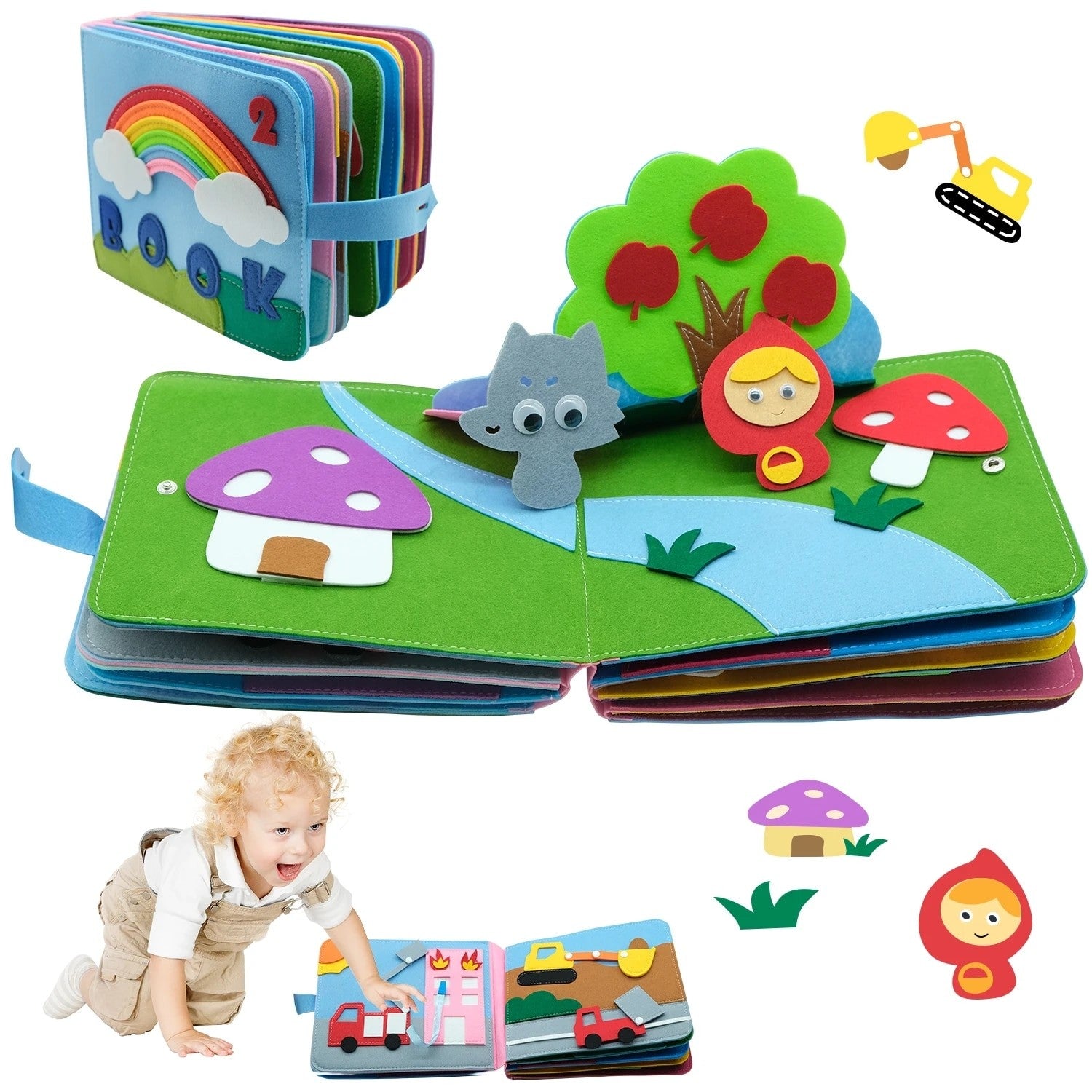Livre Montessori en Tissu – Pour Les Petits