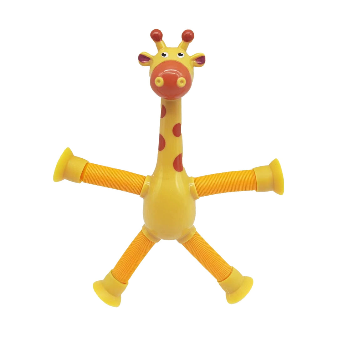 Jouet Sensoriel - Girafe télescopique à ventouses - Ensemble de 4 Tubes