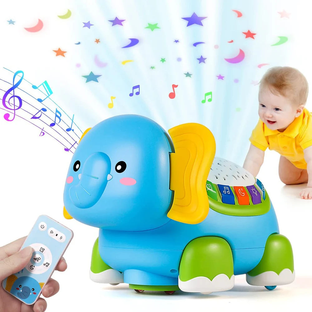 Jouet Rampant Bébé Éléphant Musical Lumineux – Pour Les Petits