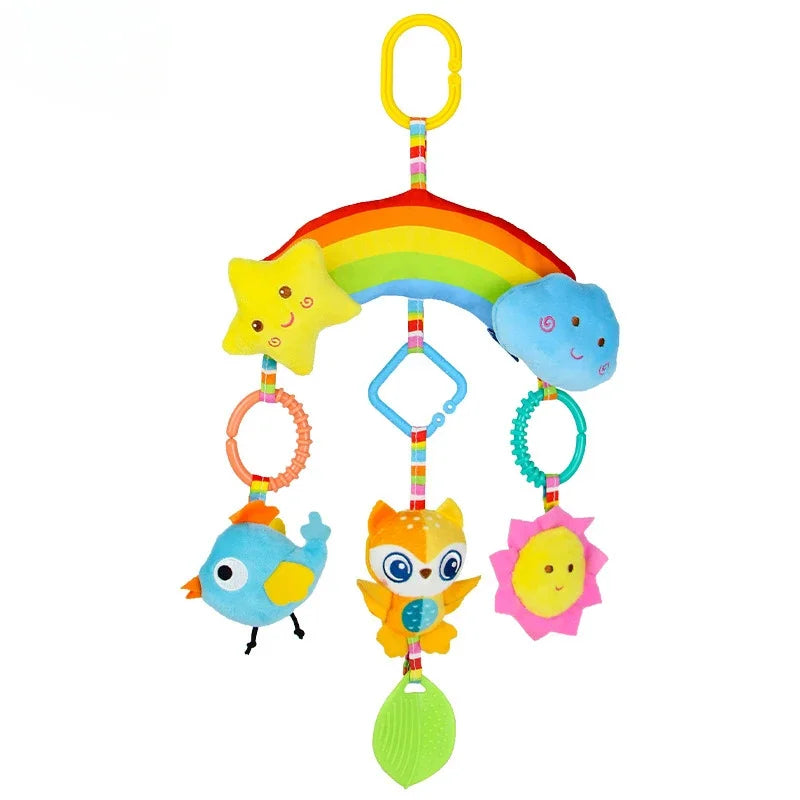Aolso 3Pcs Jouets Hochet Poussette Bébé Noir Et Blanc – Sensoriel 0+ Mois Pour Nouveau-né Fille & Garçon