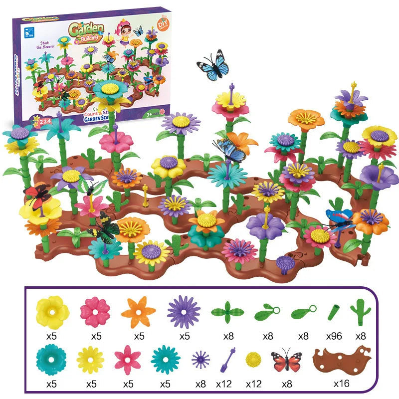 Jeu construction fleurs
jeu d'assemblage petite fleur	
jouet fleur
Fleur bloc de construction
Jouet fleur bebe
jouet fleur enfant