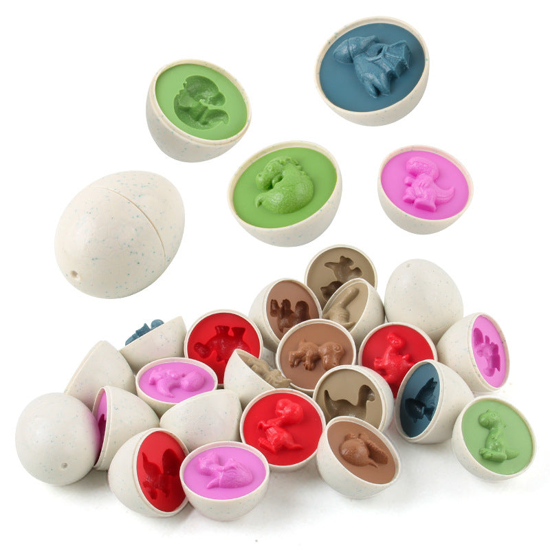 CUTE STONE Lot de 24 œufs de Pâques remplis avec dinosaures et animaux, panier de Pâques, cadeaux de fête de Pâques pour enfants CUTE STONE Lot de 24 œufs de Pâques remplis avec dinosaures et animaux, panier de Pâques, cadeaux de fête de Pâques pour enfants