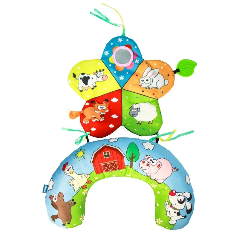 Ingenuity, Traversin Cozy Prop Sylvi - Coussin Tummy Time Multisensoriel avec 4 Jouets Amovibles, Stimule Le Développement, 0 Mois et Plus, Lapin en Peluche Ingenuity, Traversin Cozy Prop Sylvi - Coussin Tummy Time Multisensoriel avec 4 Jouets Amovibles, Stimule Le Développement, 0 Mois et Plus, Lapin en Peluche