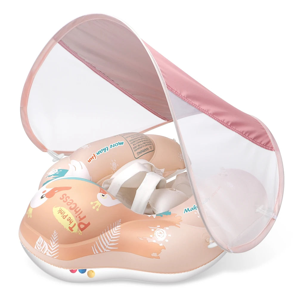 Bouée Bébé 3D Voiture Avec Pare-Soleil UPF50+ – Flottabilité Sécurité, 1-4 Ans, Kit Patch Inclus