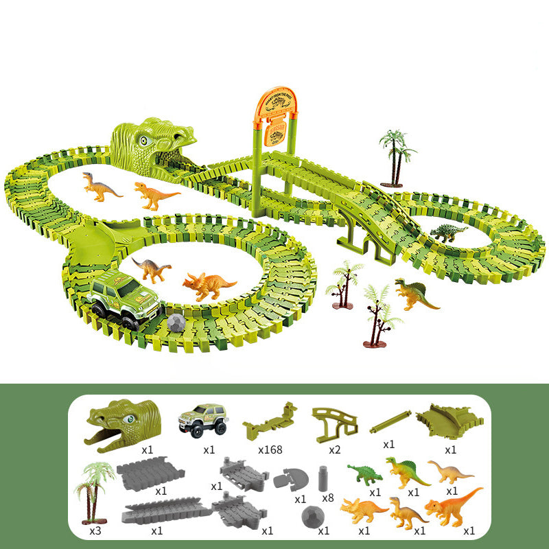 Jouet De Circuit De Voitures - Véhicules Train Dinosaure Glissant Jouet De Circuit De Voitures - Véhicules Train Dinosaure Glissant