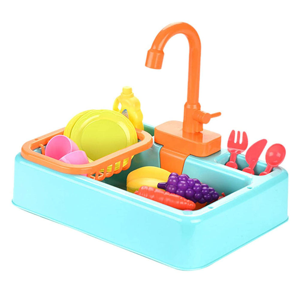 Jouets D'évier de Cuisine avec Eau Courante, Nettoyage En Plastique, Accessoires Montessori, Ensemble de Jeu électrique pour Les Tout-petits, Veau bleu, 15,75 x 9,84 x 8,27 pouces Jouets D'évier de Cuisine avec Eau Courante, Nettoyage En Plastique, Accessoires Montessori, Ensemble de Jeu électrique pour Les Tout-petits, Veau bleu, 15,75 x 9,84 x 8,27 pouces