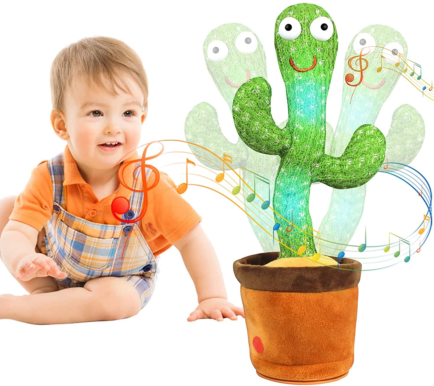 Cactus Qui Danse Et Répète - Cactus Chantant Et Dansant - Jouet Drôle Pour Enfants