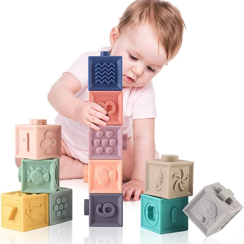 cubes à empiler montessori cubes à empiler bébé cubes à empiler plastique cube à empiler bébé 6 mois cube à empiler silicone