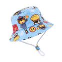 Chapeau Bébé CATOR à Larges Bords - Protection UV, Réglable, En Coton Doux Avec Motifs Fleuris - 10