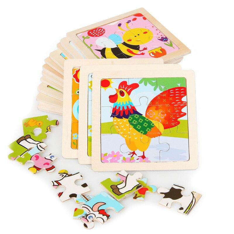 Puzzle En Bois - 10 Pcs - Puzzle Enfant - Pour Les Petits - jouet pour enfant, jouet bébé, puzzle pour enfant, jouet fille, jouet garcon