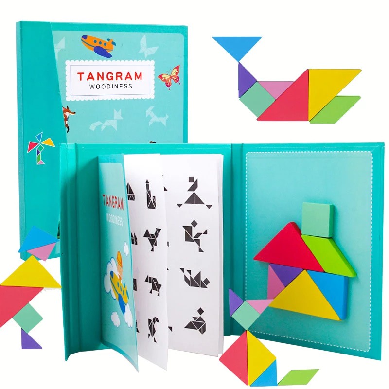 tangram tangram bois tangram maternelle tangram 3d jeu de tangram jeu tangram bois Puzzles Tangram pour Enfant Tangram Montessori tangram magnétique montessori tangram bois tangram montessori